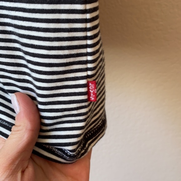 Levis Shirt Stripped Black and White Size Extra Small - Picture 2 of 6
